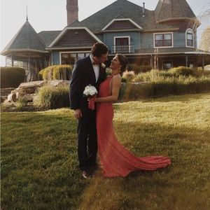 Red Prom Dress. abyss. Size 0 (small)